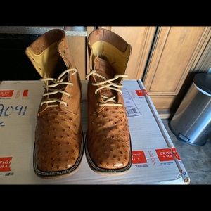 Hand Made Ostrich Boots